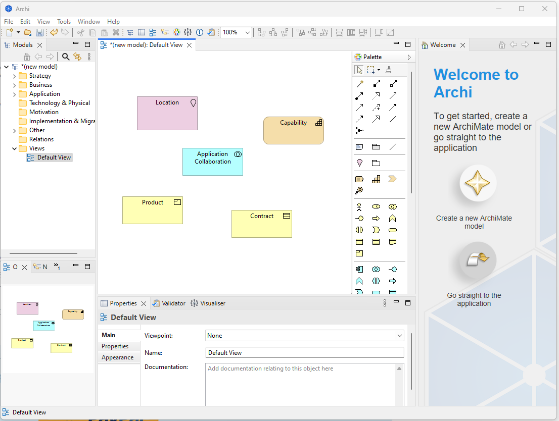 Interfejs ArchiMate 5.6 do modelowania biznesowego